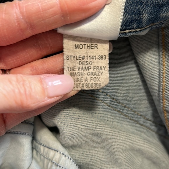 MOTHER The Vamp Fray Crazy Like a Fox Jean Distressed Sz 27 - Picture 14 of 14
